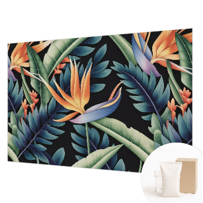 Custom size wall mural with a paradise-themed design