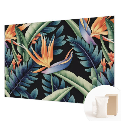 Custom size wall mural with a paradise-themed design