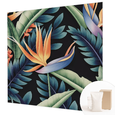 Custom size wall mural with a paradise-themed design