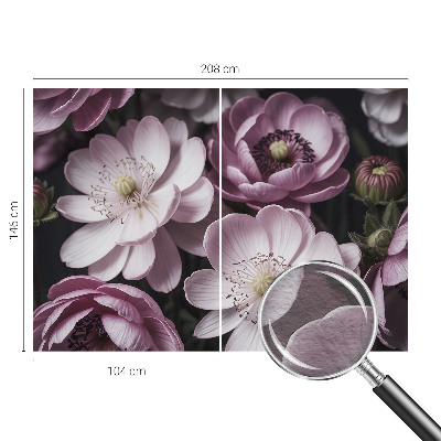 Large wall mural wallpaper with a floral elegance design