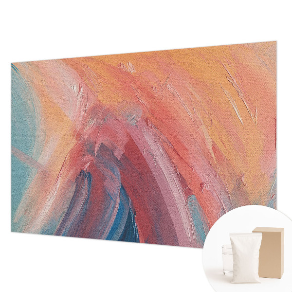 Modern wall mural for bedroom with colorful explosion motifs