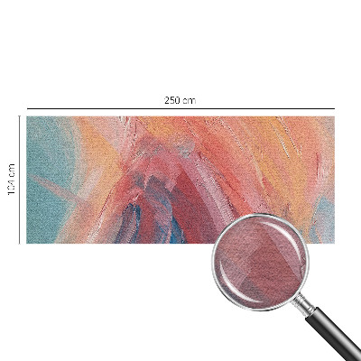Modern wall mural for bedroom with colorful explosion motifs