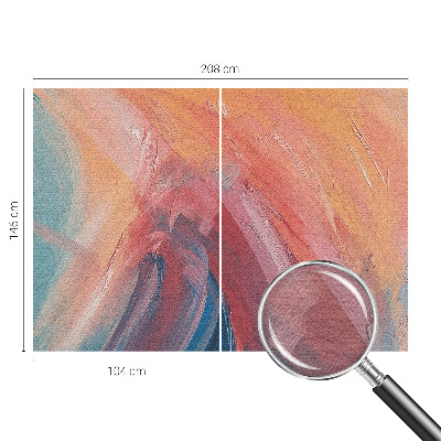Modern wall mural for bedroom with colorful explosion motifs