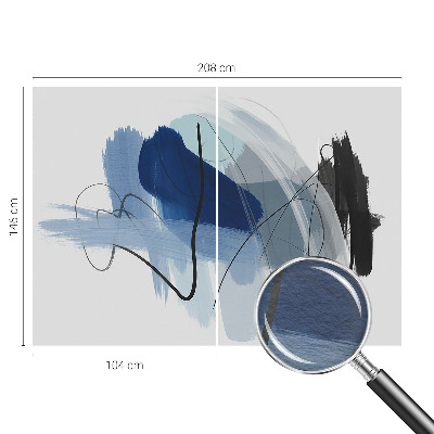High quality wall mural wallpaper with a colorful abstract design