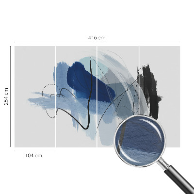 High quality wall mural wallpaper with a colorful abstract design