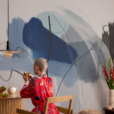 High quality wall mural wallpaper with a colorful abstract design