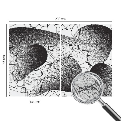 High quality photo wallpaper with an abstract pattern