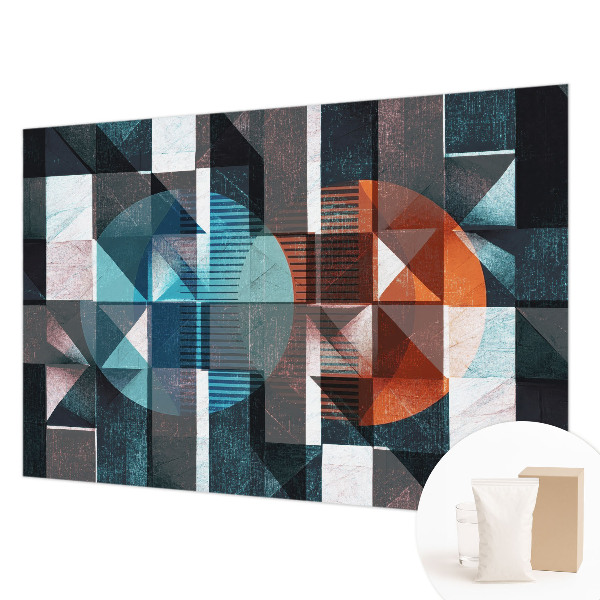 Premium photo wallpaper with an abstract forms design