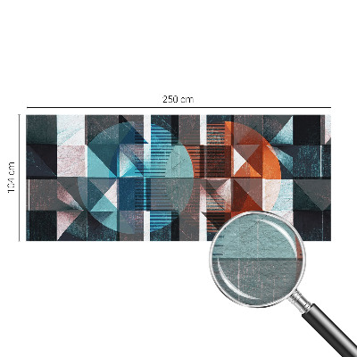 Premium photo wallpaper with an abstract forms design