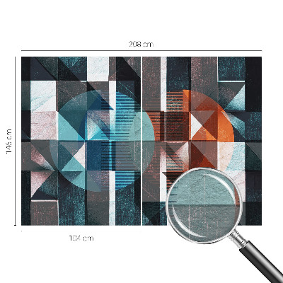 Premium photo wallpaper with an abstract forms design