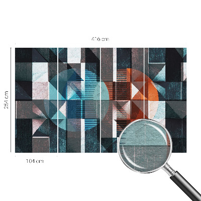 Premium photo wallpaper with an abstract forms design