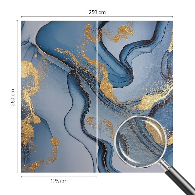 Premium wall mural for bedroom Blue waves