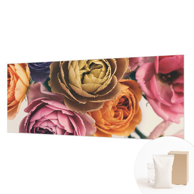 Photo wall mural with a colorful roses design