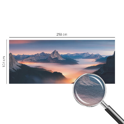 Decorative wall mural for living room with a 'Rising Sun' design