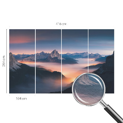 Decorative wall mural for living room The rising sun