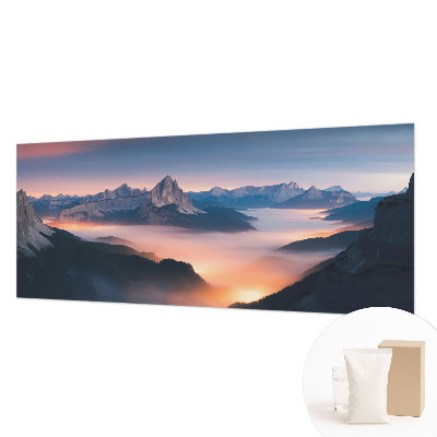 Decorative wall mural for living room with a 'Rising Sun' design