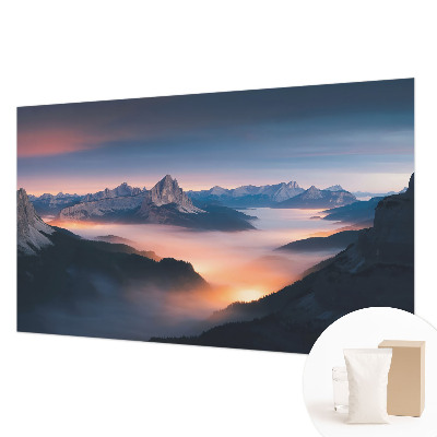 Decorative wall mural for living room with a 'Rising Sun' design