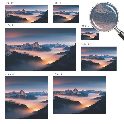 Decorative wall mural for living room The rising sun