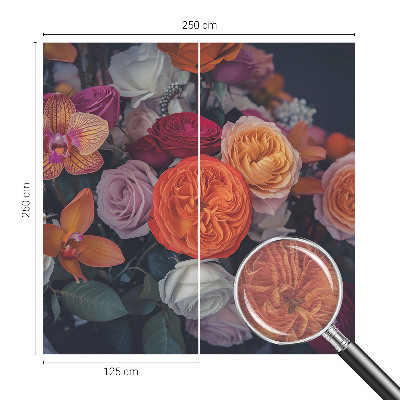 Non-woven wall mural Colorful bouquet