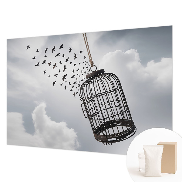Non-woven photo wallpaper Flying birds