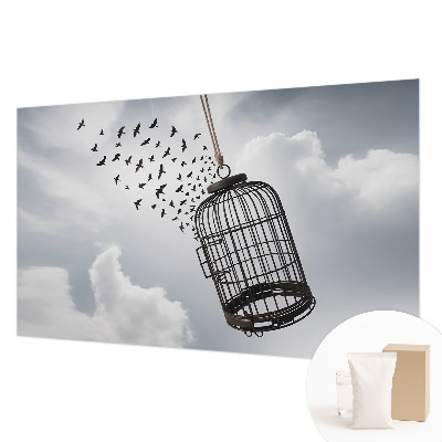Non-woven photo wallpaper Flying birds