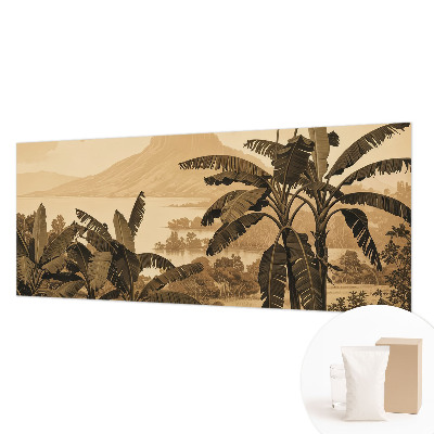 High quality wall mural wallpaper featuring a tropical panorama