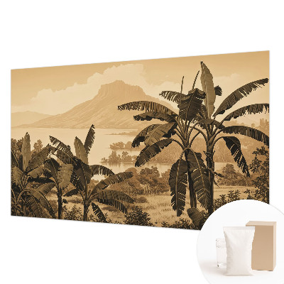 High quality wall mural wallpaper featuring a tropical panorama