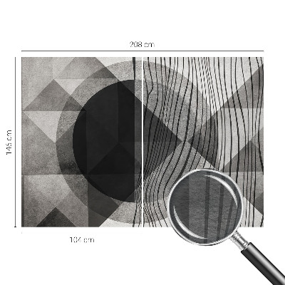 Wall mural for bedroom Abstract shapes