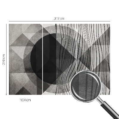 Wall mural for bedroom Abstract shapes