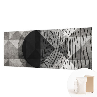 Wall mural for bedroom with abstract shapes