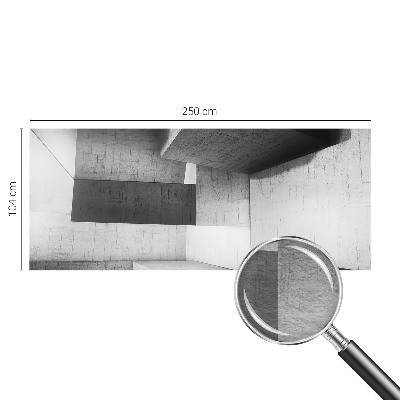 Photo wallpaper with a geometric sculptures motif