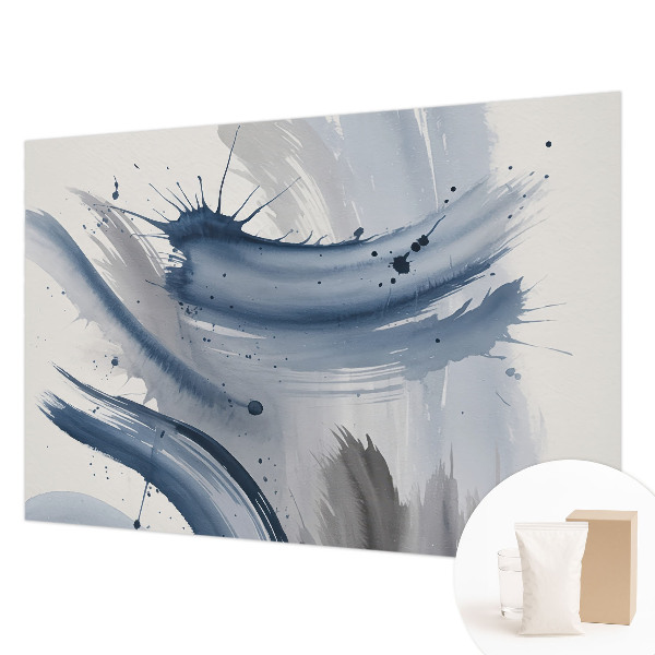 Bedroom wall mural wallpaper with artistic brushstroke design