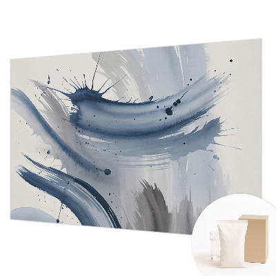 Bedroom wall mural wallpaper with artistic brushstroke design