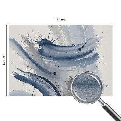 Bedroom wall mural wallpaper with artistic brushstroke design
