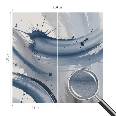 Bedroom wall mural wallpaper with artistic brushstroke design