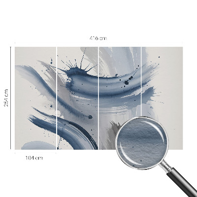 Bedroom wall mural wallpaper with artistic brushstroke design