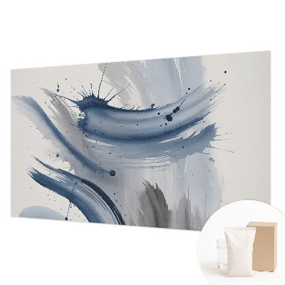 Bedroom wall mural wallpaper with artistic brushstroke design