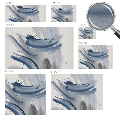 Bedroom wall mural wallpaper with artistic brushstroke design