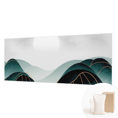 Modern wall mural for living room with the “Apparent Peace” design