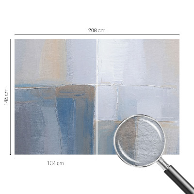 Custom size wall mural with a harmonious abstract design