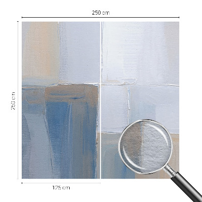 Custom size wall mural with a harmonious abstract design
