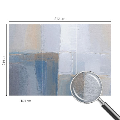 Custom size wall mural with a harmonious abstract design