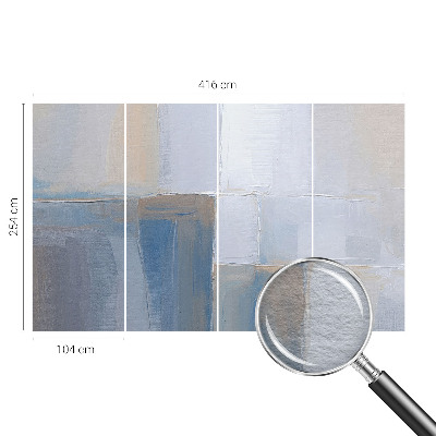 Custom size wall mural with a harmonious abstract design