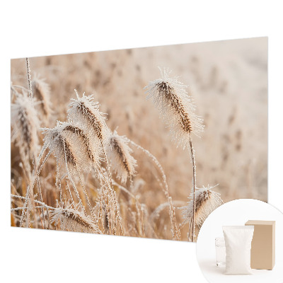 Modern wall mural featuring a winter landscape motif