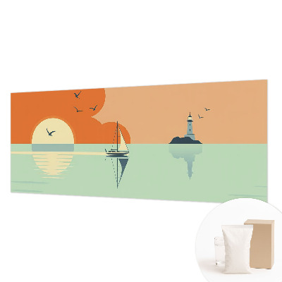 Modern wall mural for bedroom with a sea delight design