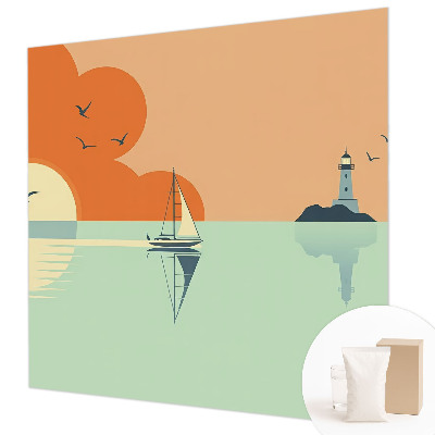 Modern wall mural for bedroom with a sea delight design