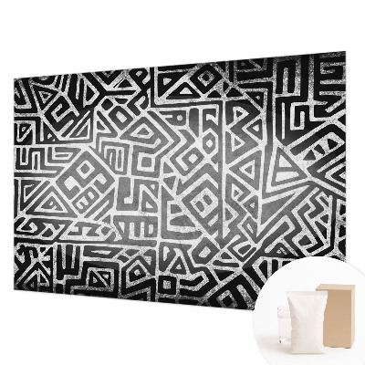 High quality photo wallpaper with a geometric maze design