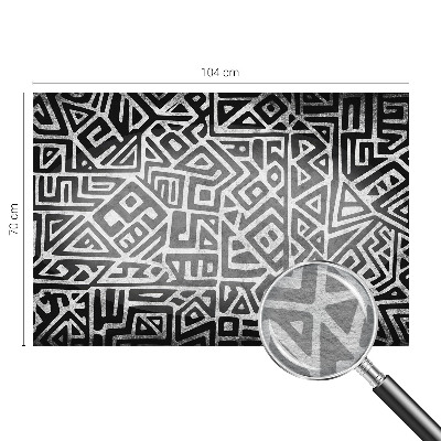 High quality photo wallpaper with a geometric maze design
