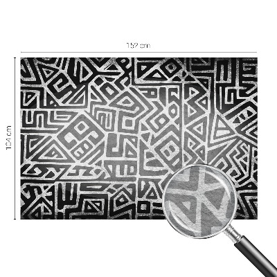 High quality photo wallpaper with a geometric maze design