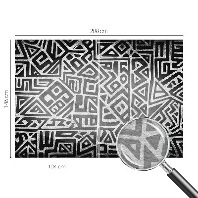 High quality photo wallpaper with a geometric maze design